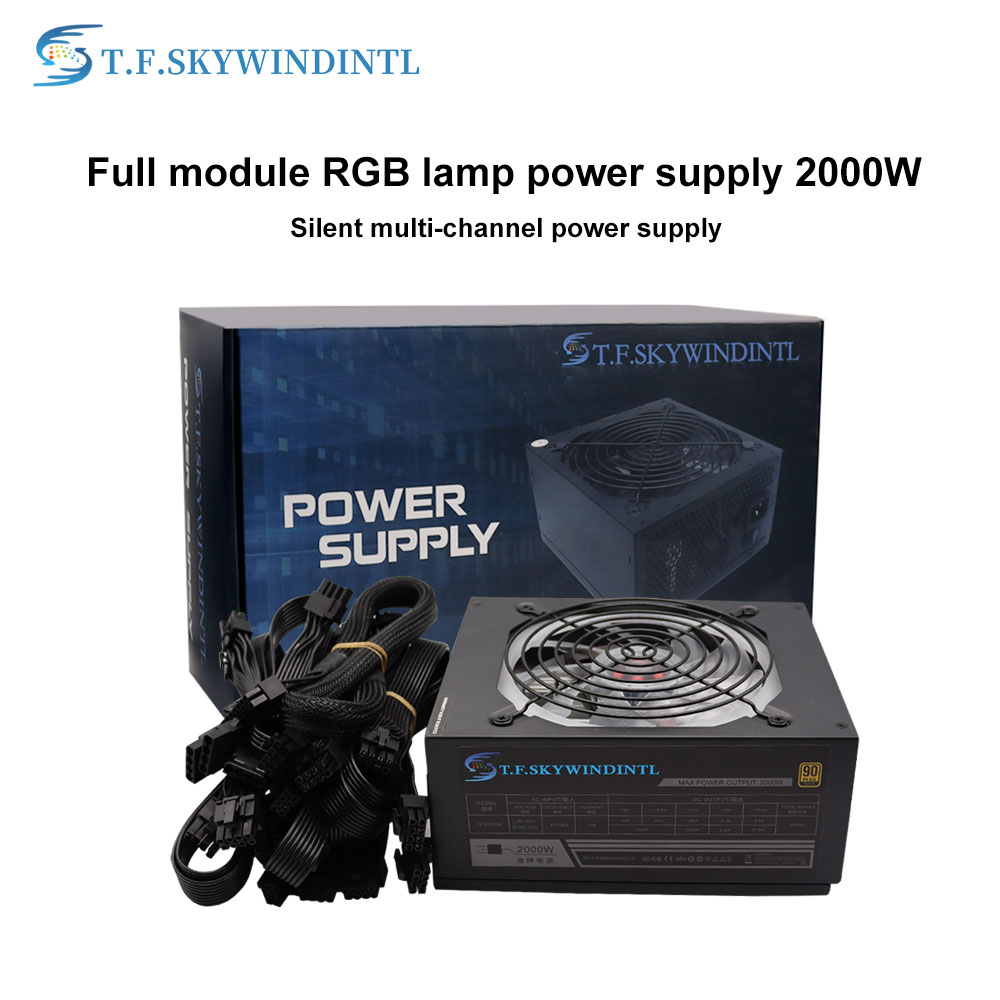 2000W Atx Mining Power Supply - 2000W RGB pełny moduł ATX zasilacz