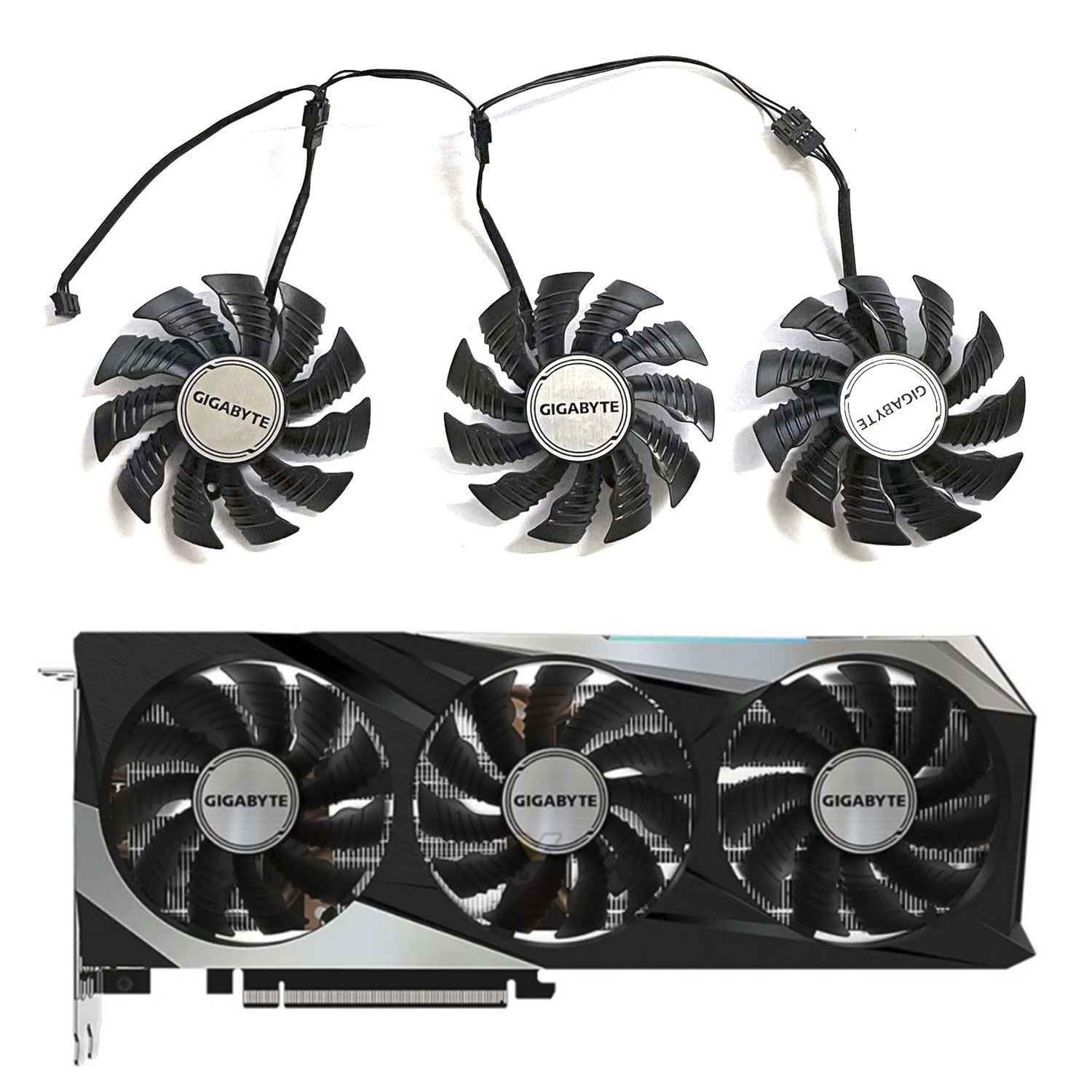 Rtx 3070 8Gb Graphics Card - 3 Nowe wentylatory 4PIN 85MM T129215BU