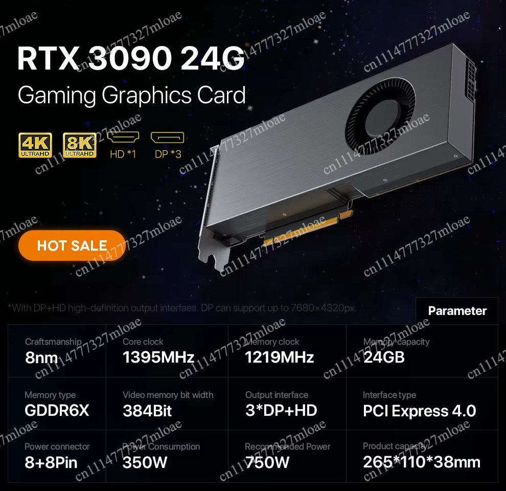 Rtx 3090 24Gb Graphics Card - Karta graficzna RTX 3090 DDR6X, RTX