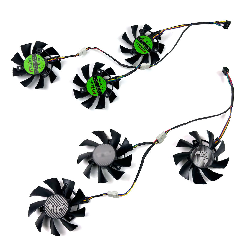 Rx 5700 Xt 8Gb Video Card - Nowy wentylator chłodzący 75mm 7-pin FD8015U12D