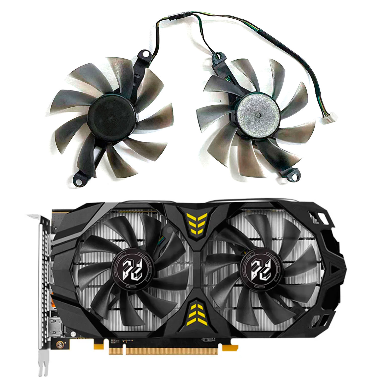Rx 580 8Gb 2048Sp Gpu - Nowy wentylator GPU 4PIN 85MM 75MM