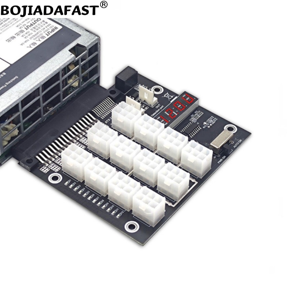 12-portowa płytka rozdzielcza  – 2400W Server Psu Breakout Board recenzja i cena