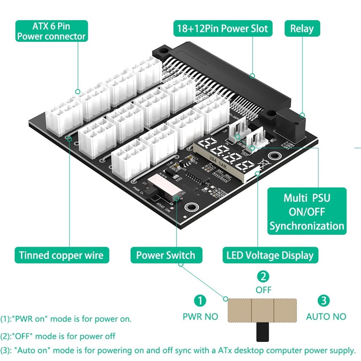 Płytka rozdzielcza M05K z 12 p – 2400W Server Psu Breakout Board recenzja i cena