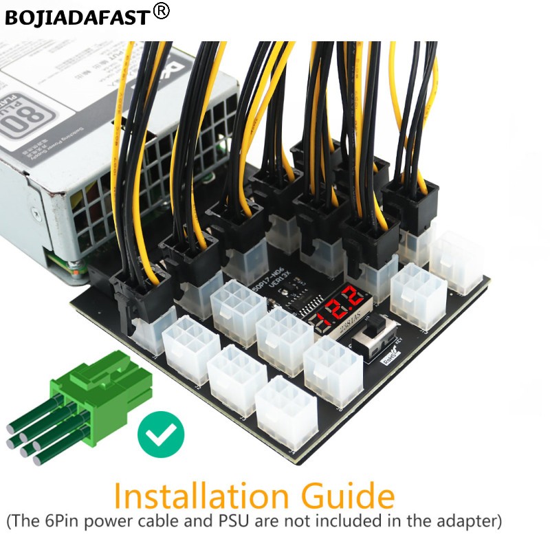 17-portowa karta rozdzielcza z – 2400W Server Psu Breakout Board recenzja i cena