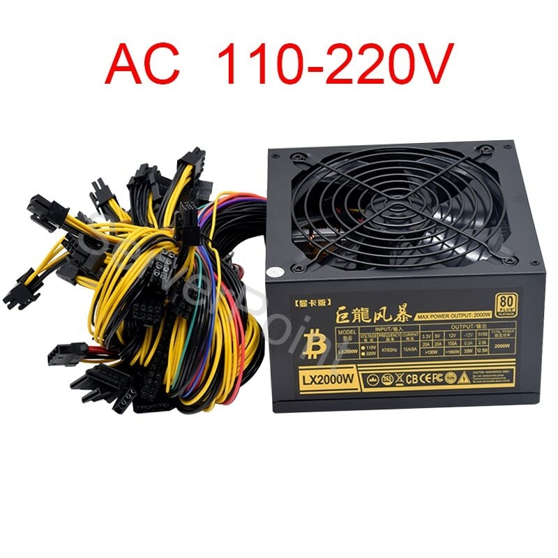 Zasilacz ATX PC 2000W AC110-22 – 2000W Atx Mining Power Supply recenzja i cena