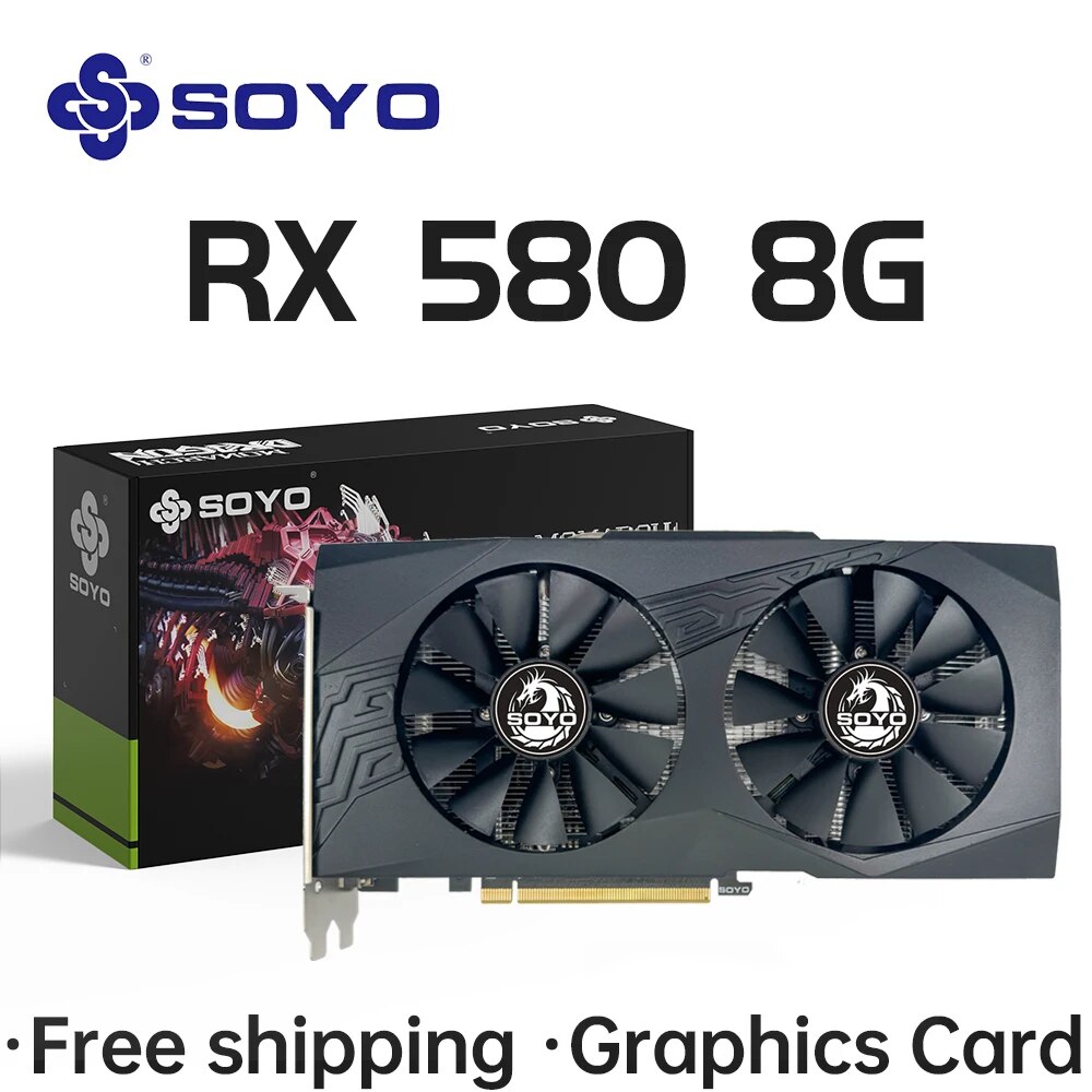 Karta graficzna SOYO AMD Radeo – Rx 580 8Gb 2048Sp Gpu recenzja i cena