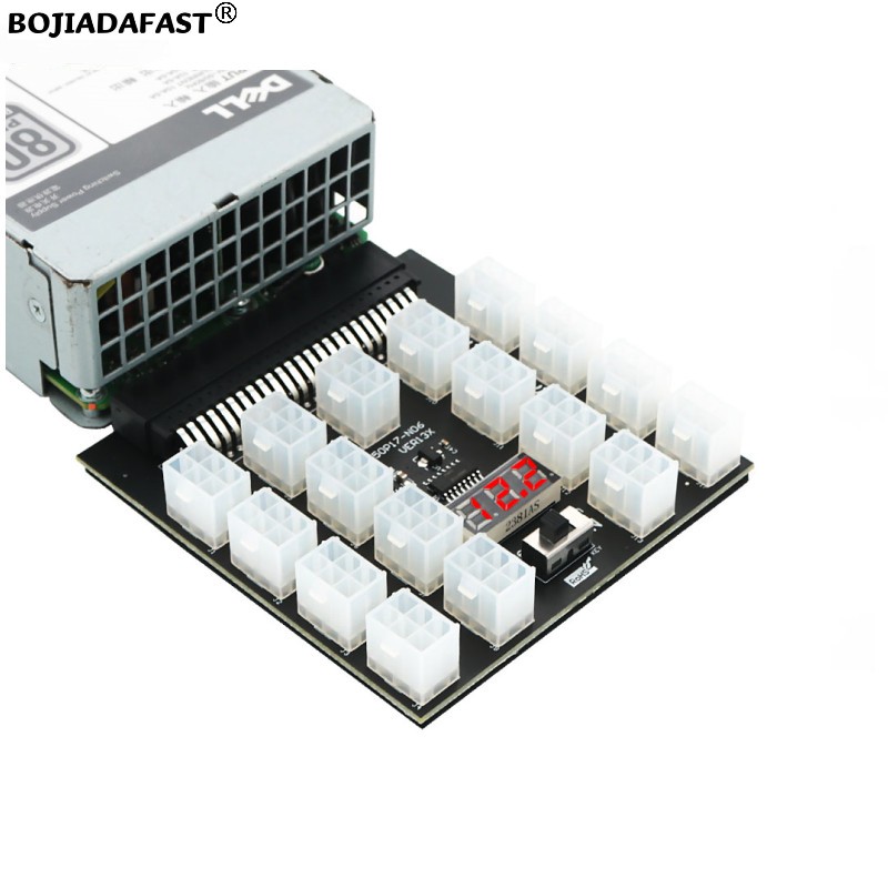 17-portowa płytka rozdzielcza  – 2400W Server Psu Breakout Board recenzja i cena