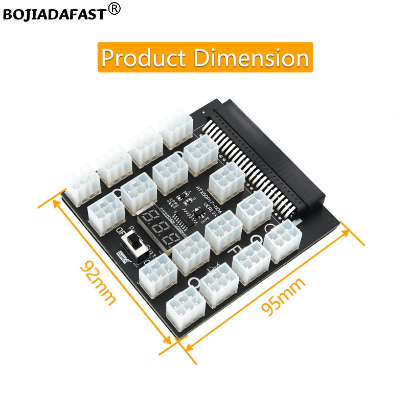 17-portowa płytka rozdzielcza  – 2400W Server Psu Breakout Board recenzja i cena